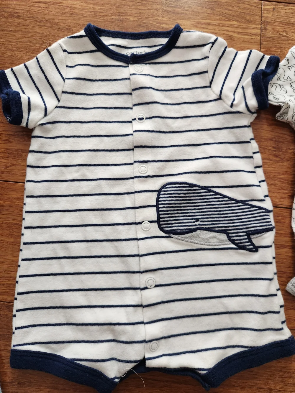 Set Of 9 Baby Boy Short Sleeve Bodysuits Pants Shorts Romper Whale, 0-3 Months